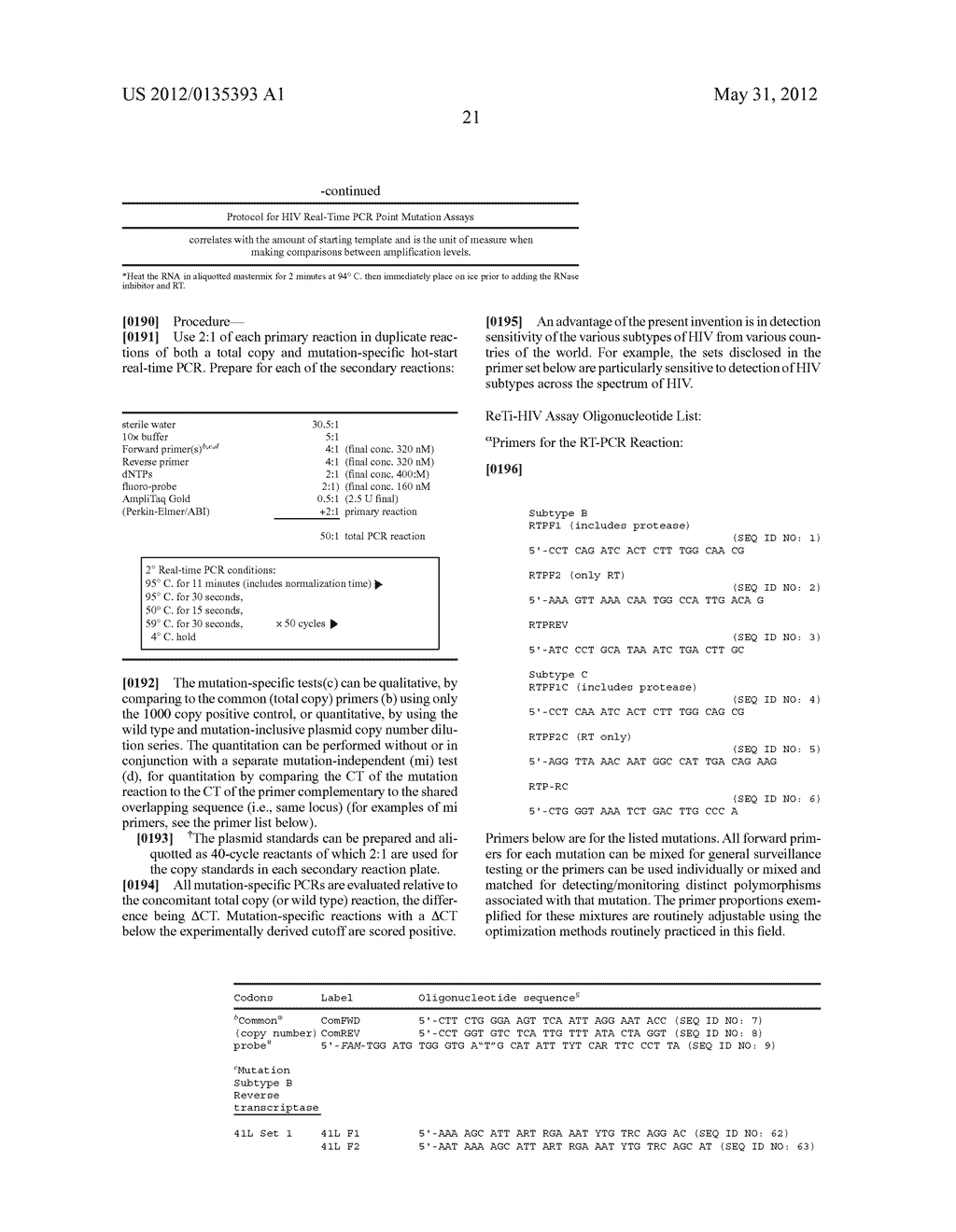 REAL-TIME PCR POINT MUTATION ASSAYS FOR DETECTING HIV-1 RESISTANCE TO     ANTIVIRAL DRUGS - diagram, schematic, and image 27