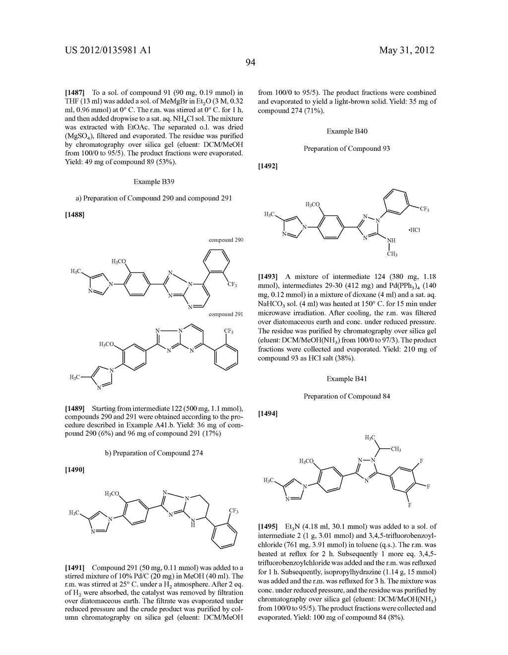 NOVEL SUBSTITUTED TRIAZOLE AND IMIDAZOLE DERIVATIVES AS GAMMA SECRETASE     MODULATORS - diagram, schematic, and image 95