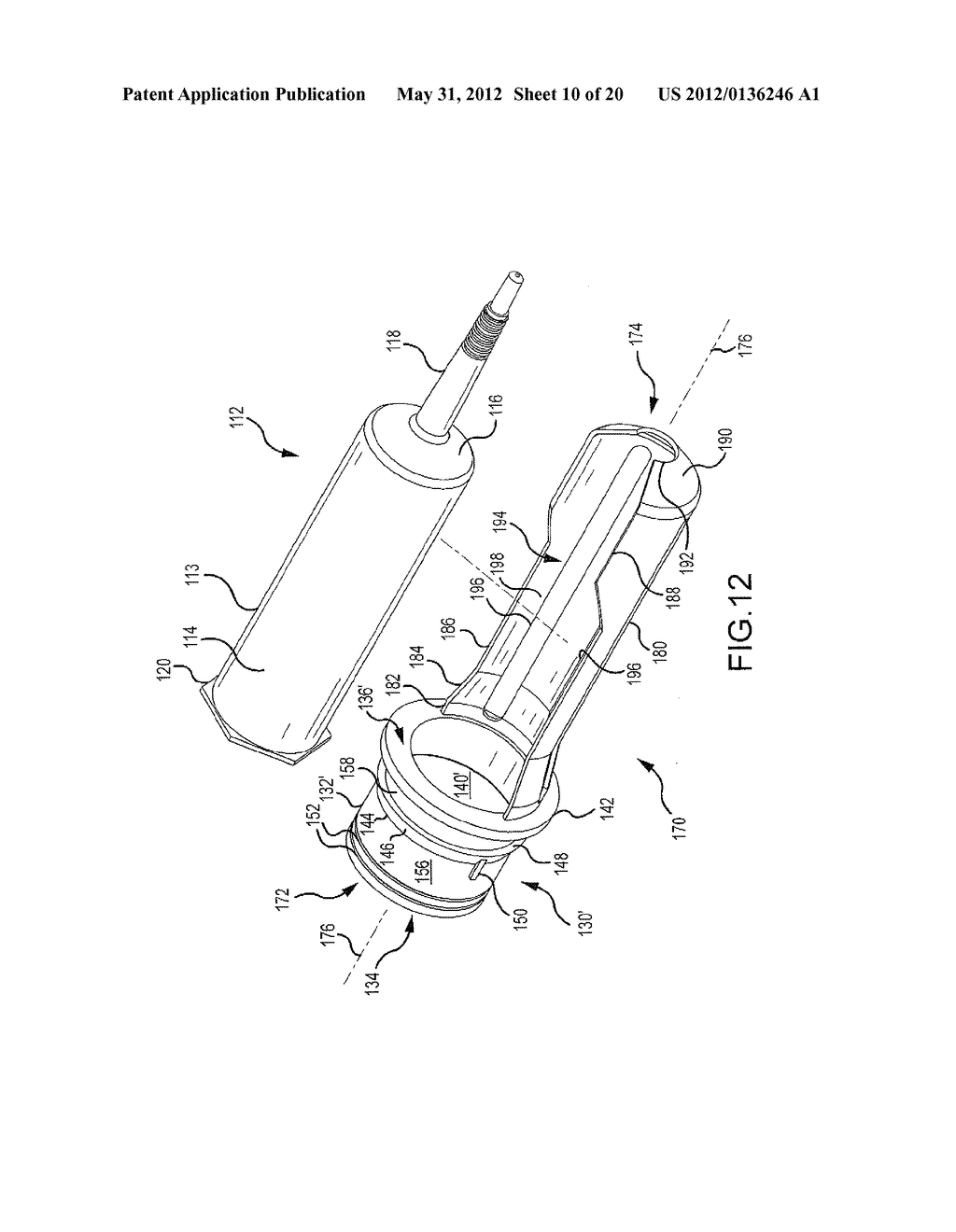 Power Injector Syringe Assembly - diagram, schematic, and image 11