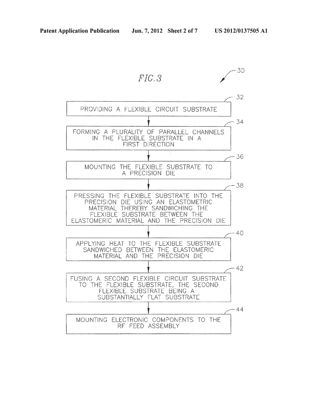 PROCESS FOR FABRICATING AN ORIGAMI FORMED ANTENNA RADIATING STRUCTURE - diagram, schematic, and image 03