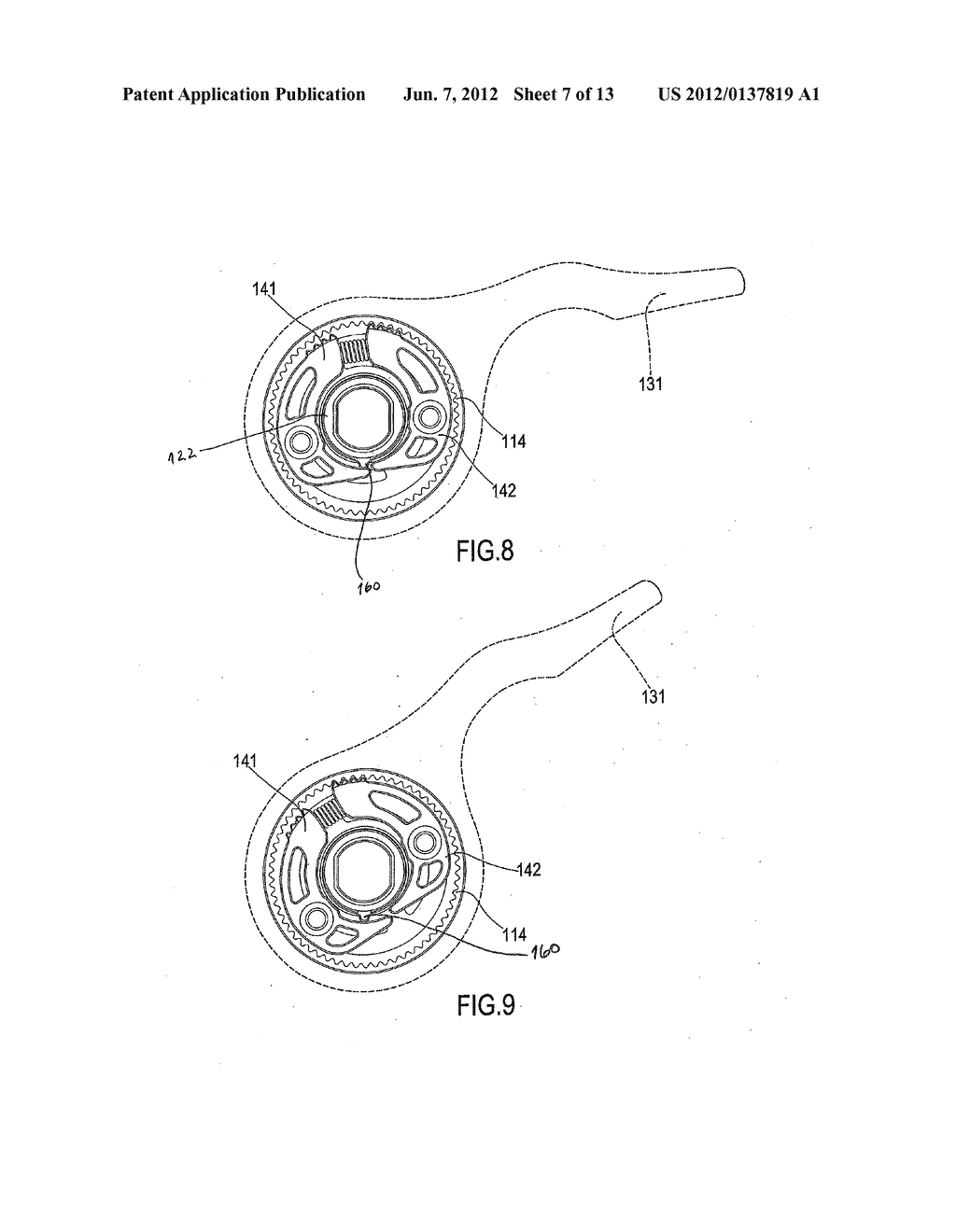 ACTUATION DEVICE FOR A CONTROL CABLE FOR A BICYCLE GEARSHIFT - diagram, schematic, and image 08