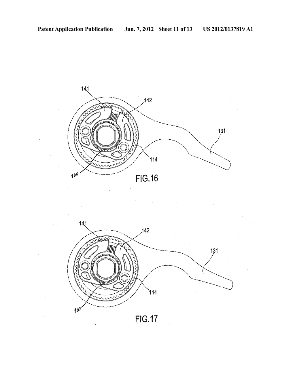 ACTUATION DEVICE FOR A CONTROL CABLE FOR A BICYCLE GEARSHIFT - diagram, schematic, and image 12