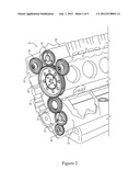 Engine With Stub Shaft Supported Cam Gear And Machine Using Same diagram and image