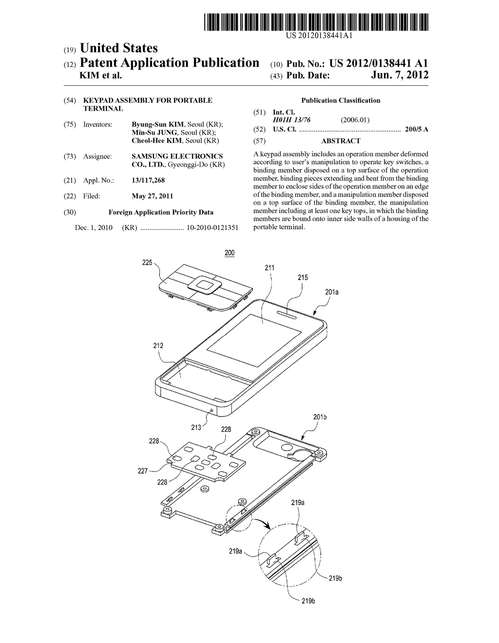 KEYPAD ASSEMBLY FOR PORTABLE TERMINAL - diagram, schematic, and image 01