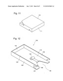 CASE, MAGNETIC TAPE LIBRARY APPARATUS AND METHOD OF PREVENTING HOUSED     OBJECT FROM FALLING diagram and image