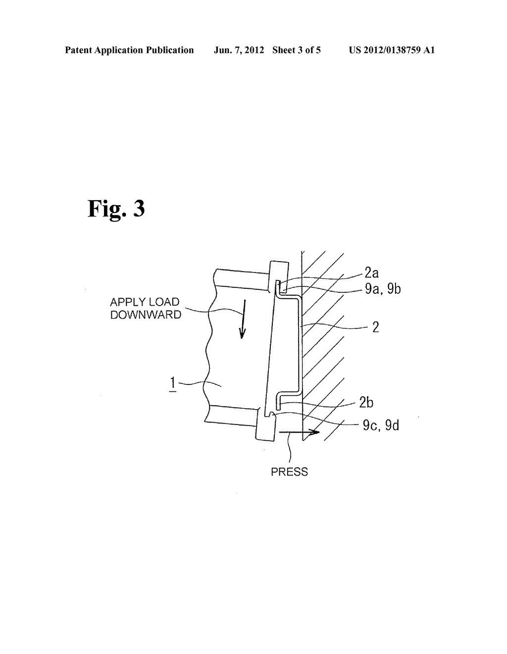 RAIL ATTACHMENT STRUCTURE OF ELECTRIC DEVICE - diagram, schematic, and image 04