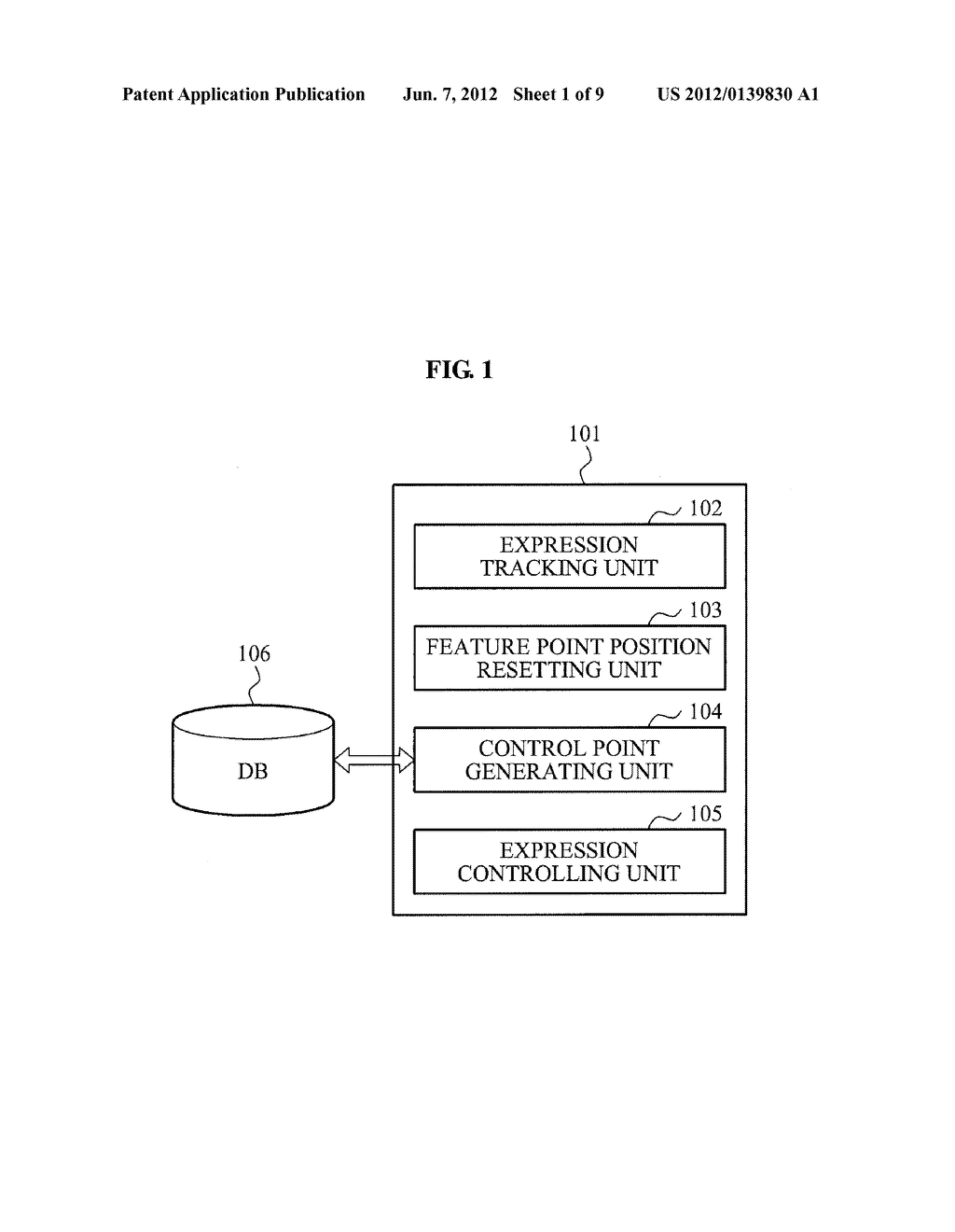 APPARATUS AND METHOD FOR CONTROLLING AVATAR USING EXPRESSION CONTROL POINT - diagram, schematic, and image 02