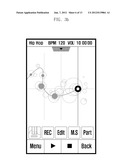 MUSIC COMPOSITION METHOD AND SYSTEM FOR PORTABLE DEVICE HAVING TOUCHSCREEN diagram and image