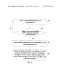 BANDWIDTH INFORMATION NOTIFICATION METHOD, SERVICE PROCESSING METHOD,     NETWORK NODE AND COMMUNICATION SYSTEM diagram and image