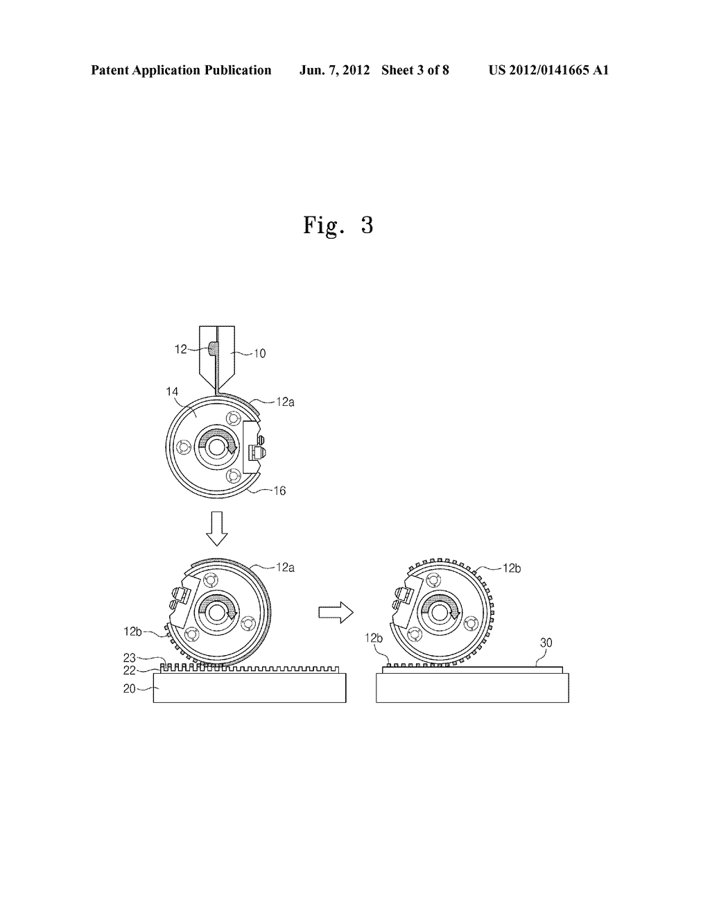 METHOD OF AND APPARATUS FOR FORMING A METAL PATTERN - diagram, schematic, and image 04