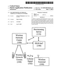 Self provisioning of wireless terminals in  wireless networks diagram and image