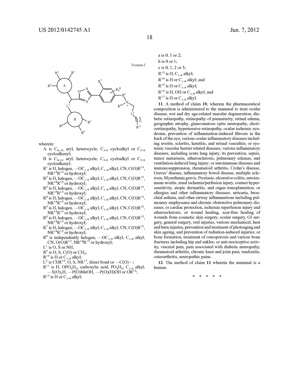 NOVEL PHENYL OXADIAZOLE DERIVATIVES AS SPHINGOSINE 1-PHOSPHATE (S1P)     RECEPTOR MODULATORS - diagram, schematic, and image 19
