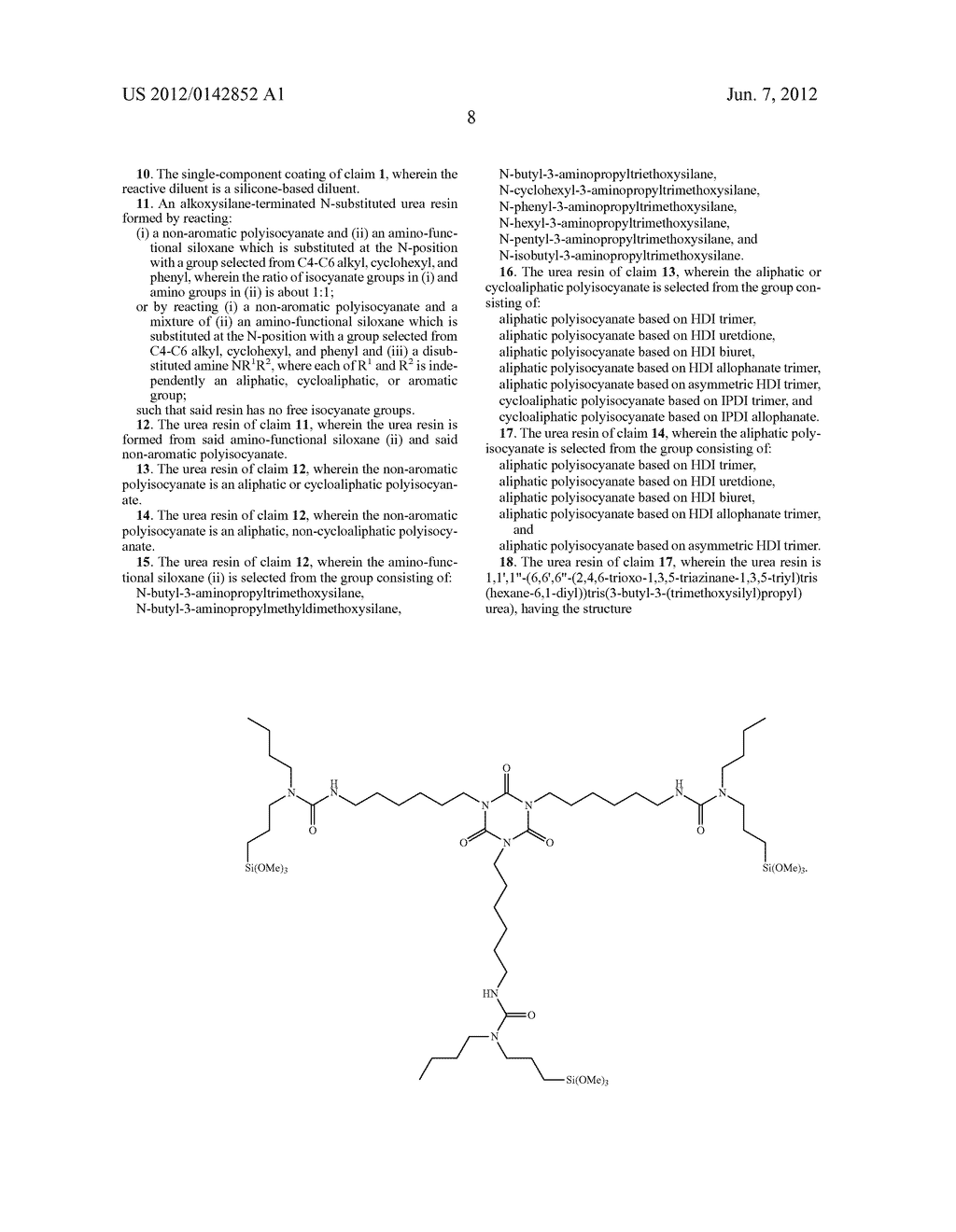 Single-Component Coating Having Alkoxysilane-Terminated N-Substituted Urea     Resins - diagram, schematic, and image 09