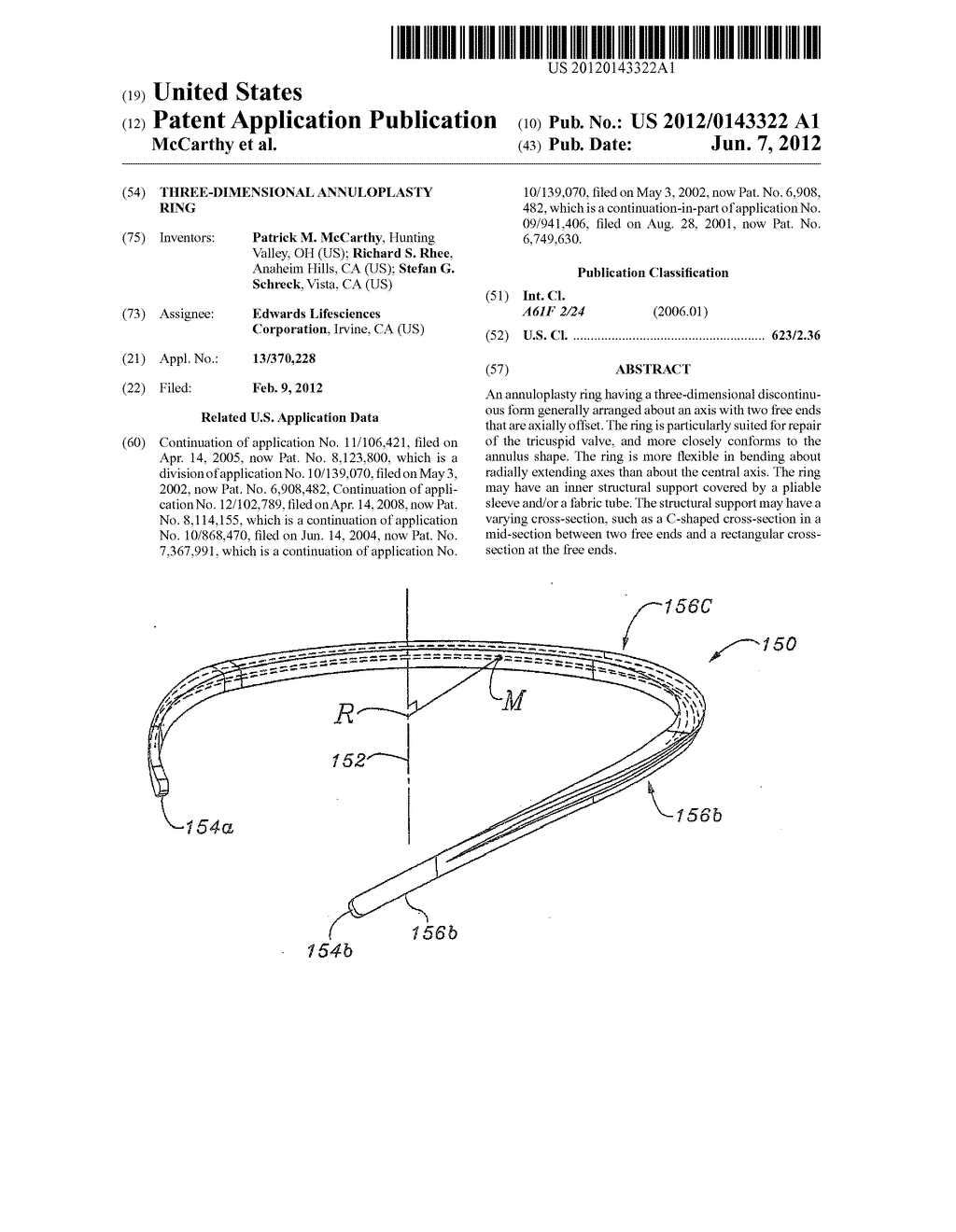 THREE-DIMENSIONAL ANNULOPLASTY RING - diagram, schematic, and image 01