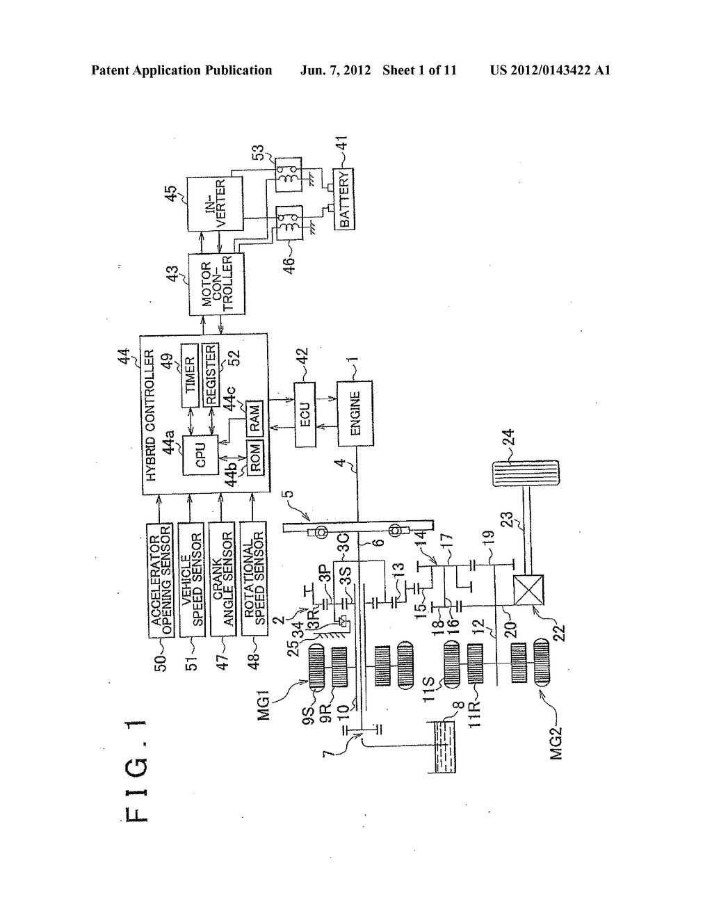 HYBRID DRIVE APPARATUS AND CONTROLLER FOR HYBRID DRIVE APPARATUS - diagram, schematic, and image 02