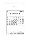 METHOD AND APPARATUS FOR MANAGING SCHEDULE INFORMATION IN PORTABLE     TERMINAL diagram and image