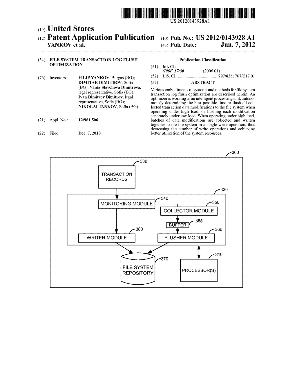 FILE SYSTEM TRANSACTION LOG FLUSH OPTIMIZATION - diagram, schematic, and image 01