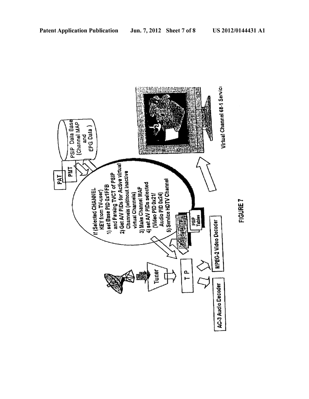 VIRTUAL CHANNEL TABLE FOR A BROADCAST PROTOCOL AND METHOD OF BROADCASTING     AND RECEIVING BROADCAST SIGNALS USING THE SAME - diagram, schematic, and image 08