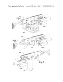 URBAN COMBAT SYSTEM AUTOMATIC FIREARM HAVING AMMUNITION FEED CONTROLLED BY     WEAPON CYCLE diagram and image