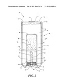 Self Chilling Beverage Container With Cooling Agent Insert diagram and image