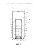 Self Chilling Beverage Container With Cooling Agent Insert diagram and image