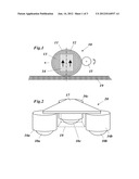 ROLLING ELEMENT FOR THE POLYDIRECTIONAL TRAVEL OF A VEHICLE, AND VEHICLE     HAVING SUCH A ROLLING ELEMENT diagram and image