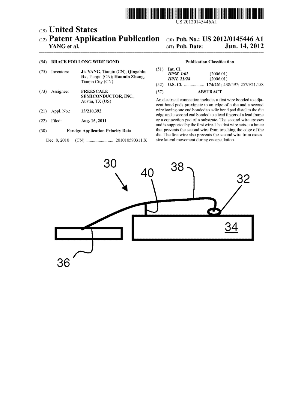 BRACE FOR LONG  WIRE BOND - diagram, schematic, and image 01