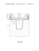 METHOD OF FABRICATING AN INTEGRATED CIRCUIT HAVING A STRAIN INDUCING     HOLLOW TRENCH ISOLATION REGION diagram and image