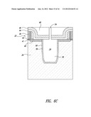 METHOD OF FABRICATING AN INTEGRATED CIRCUIT HAVING A STRAIN INDUCING     HOLLOW TRENCH ISOLATION REGION diagram and image