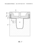 METHOD OF FABRICATING AN INTEGRATED CIRCUIT HAVING A STRAIN INDUCING     HOLLOW TRENCH ISOLATION REGION diagram and image