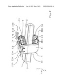 BEARING MECHANISM FOR A TRANSVERSE LEAF SPRING, MOUNTABLE IN THE AREA OF A     VEHICLE AXLE diagram and image