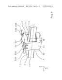 BEARING MECHANISM FOR A TRANSVERSE LEAF SPRING, MOUNTABLE IN THE AREA OF A     VEHICLE AXLE diagram and image