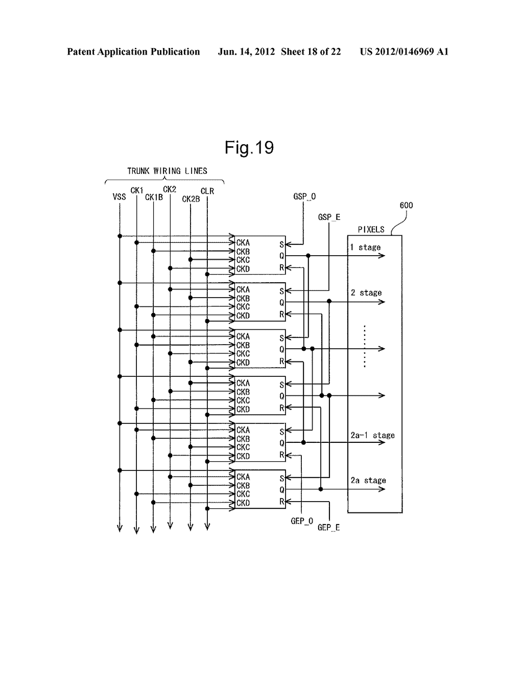 SCANNING SIGNAL LINE DRIVE CIRCUIT AND DISPLAY DEVICE INCLUDING SAME - diagram, schematic, and image 19