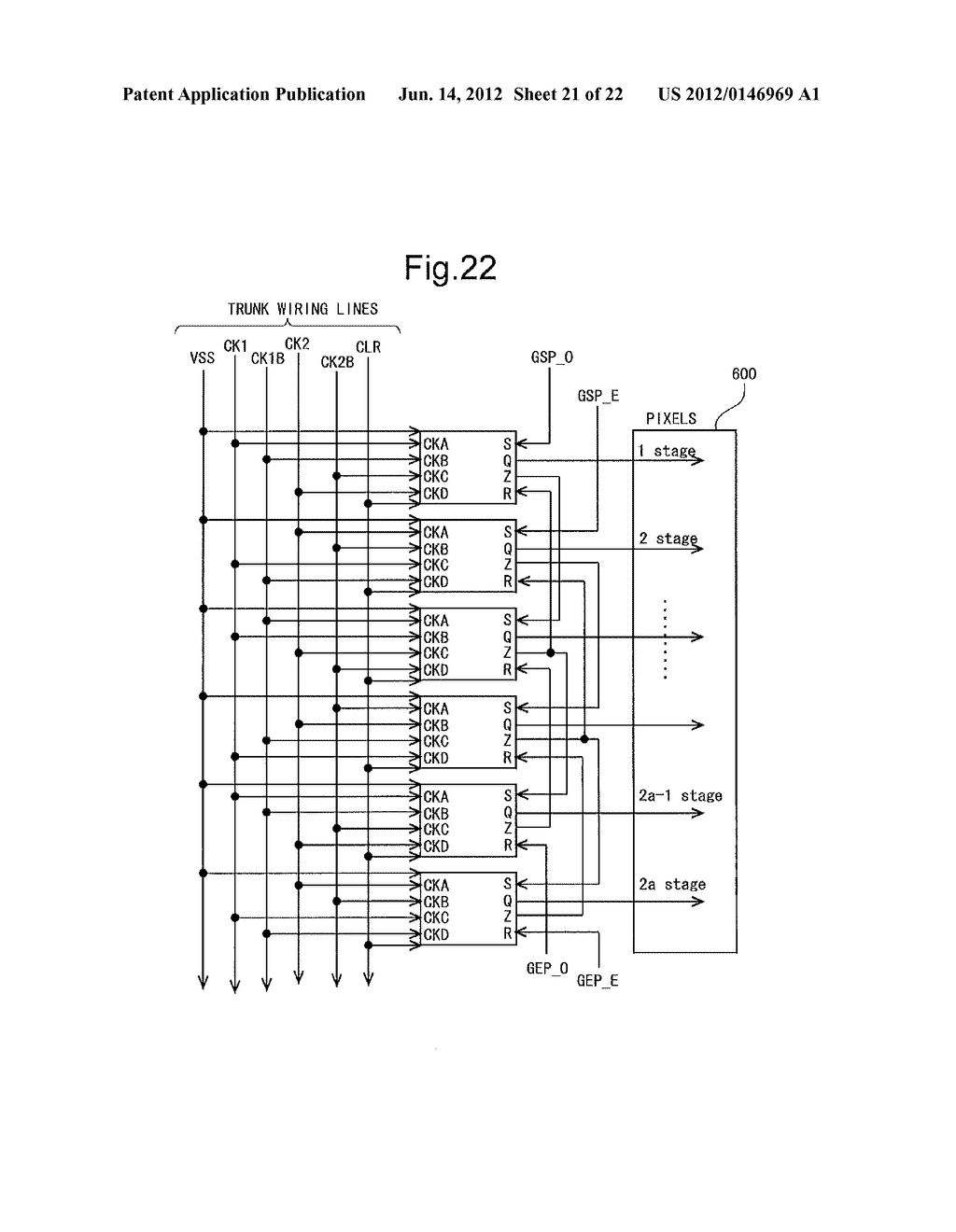 SCANNING SIGNAL LINE DRIVE CIRCUIT AND DISPLAY DEVICE INCLUDING SAME - diagram, schematic, and image 22