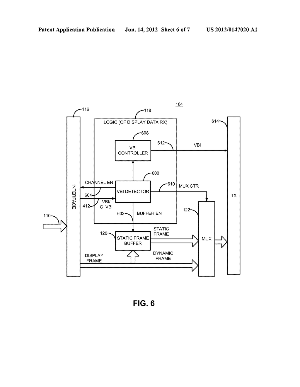 METHOD AND APPARATUS FOR PROVIDING INDICATION OF A STATIC FRAME - diagram, schematic, and image 07