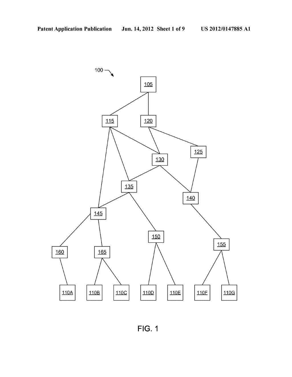 METHODS AND APPARATUS FOR NETWORK MULTICASTING USING HIERARCHICAL     REPLICATION - diagram, schematic, and image 02