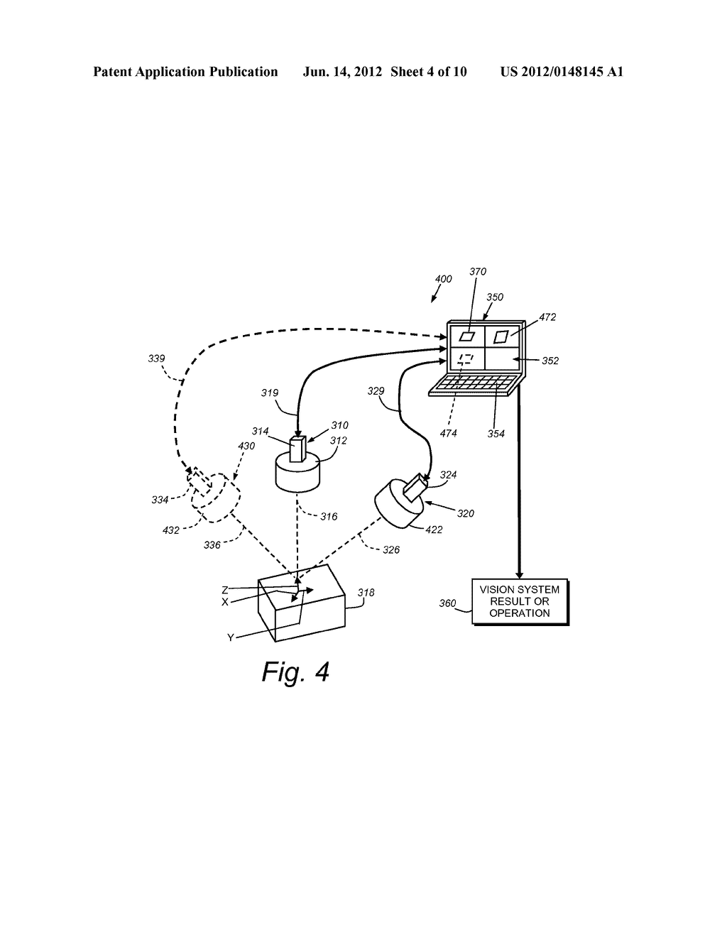 SYSTEM AND METHOD FOR FINDING CORRESPONDENCE BETWEEN CAMERAS IN A     THREE-DIMENSIONAL VISION SYSTEM - diagram, schematic, and image 05