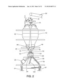 HYDRAULIC DISTRIBUTOR FOR TOP CHARGING A BLAST FURNACE diagram and image