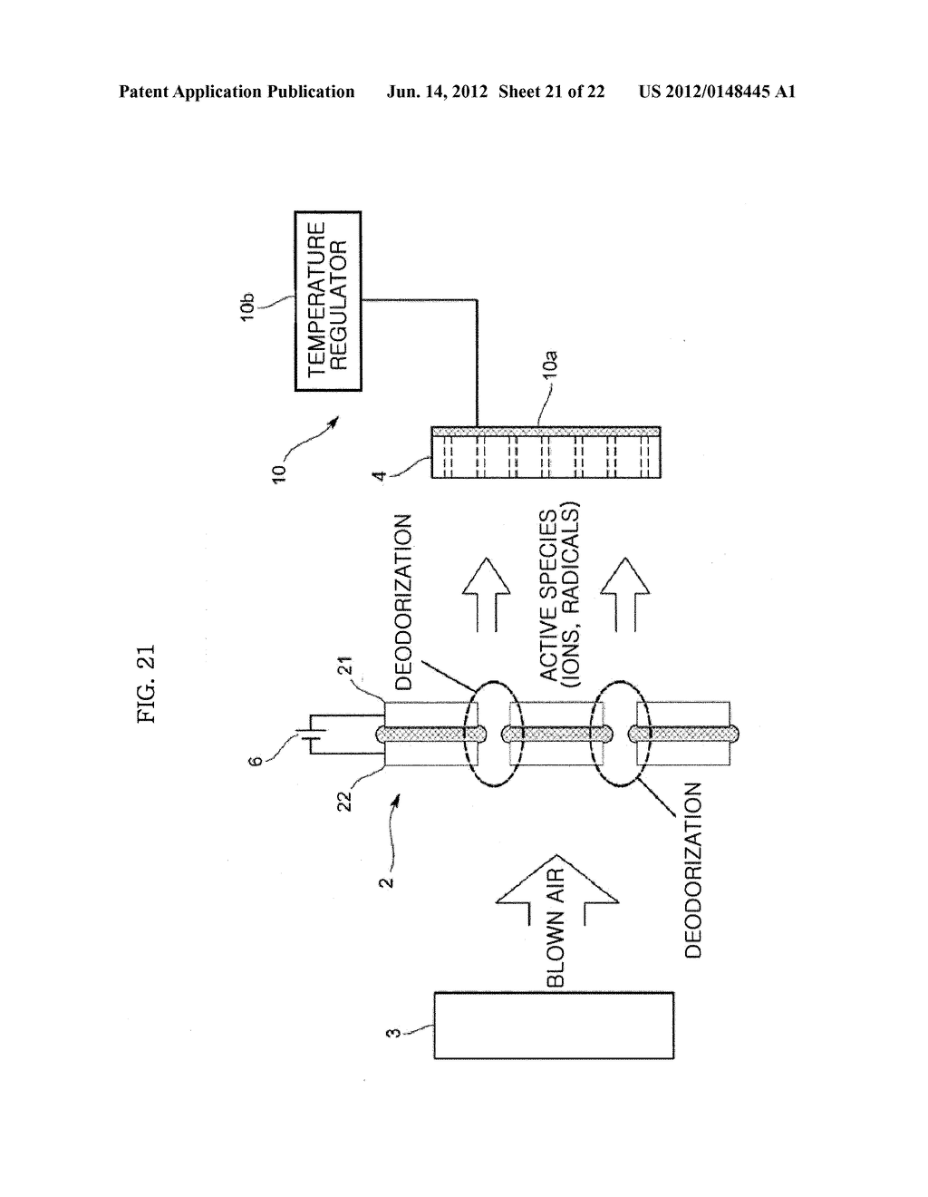 DEODORIZATION AND STERILIZATION APPARATUS AND METHOD - diagram, schematic, and image 22