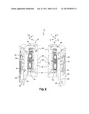 MOLDING DEVICE PROVIDED WITH A CONTROLLED MEANS FOR CLAMPINGLY ATTACHING A     HALF-MOLD BY MEANS OF SLIDABLE ATTACHMENT BOLTS diagram and image