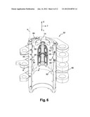 MOLDING DEVICE PROVIDED WITH A CONTROLLED MEANS FOR CLAMPINGLY ATTACHING A     HALF-MOLD BY MEANS OF SLIDABLE ATTACHMENT BOLTS diagram and image