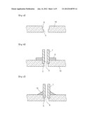 METHOD FOR FORMING A VENT PORT IN A GLASS PANEL, AND GLASS PANEL PRODUCT     MANUFACTURED USING THE SAME diagram and image