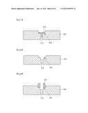 METHOD FOR FORMING A VENT PORT IN A GLASS PANEL, AND GLASS PANEL PRODUCT     MANUFACTURED USING THE SAME diagram and image