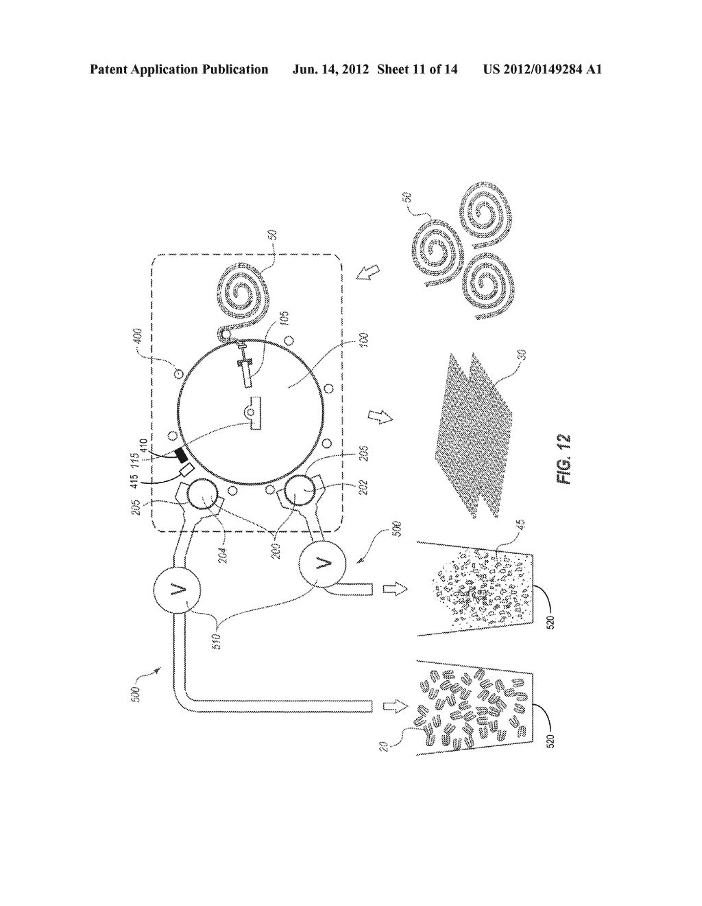 DEVICES, SYSTEMS, AND METHODS FOR RECOVERY AND RECYCLING OF CARPET     COMPONENTS - diagram, schematic, and image 12