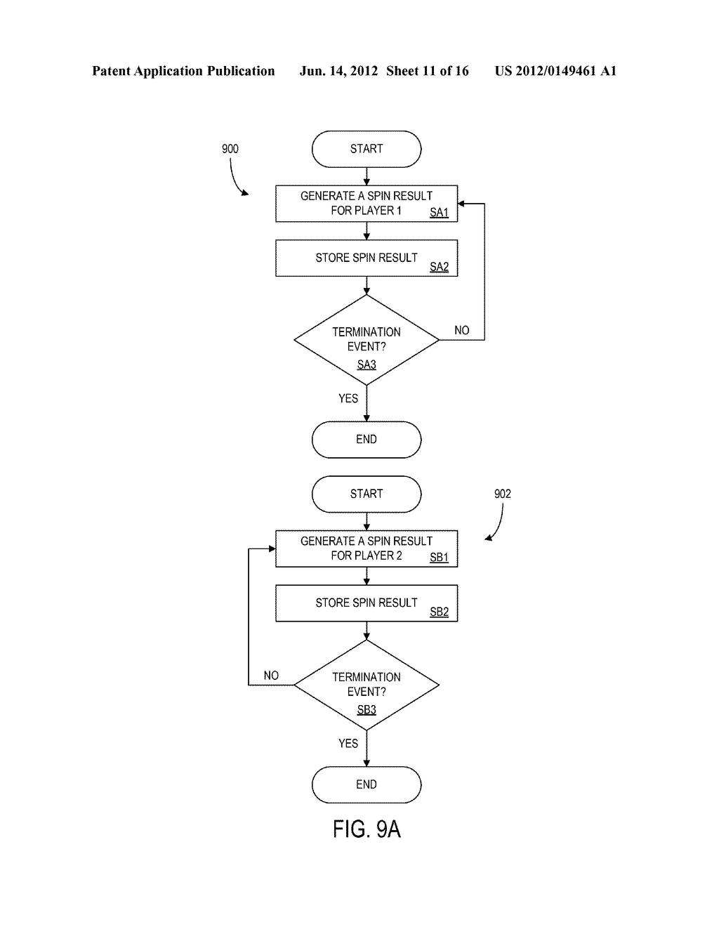 MULTIPLAYER GAMING DEVICE AND METHODS - diagram, schematic, and image 12