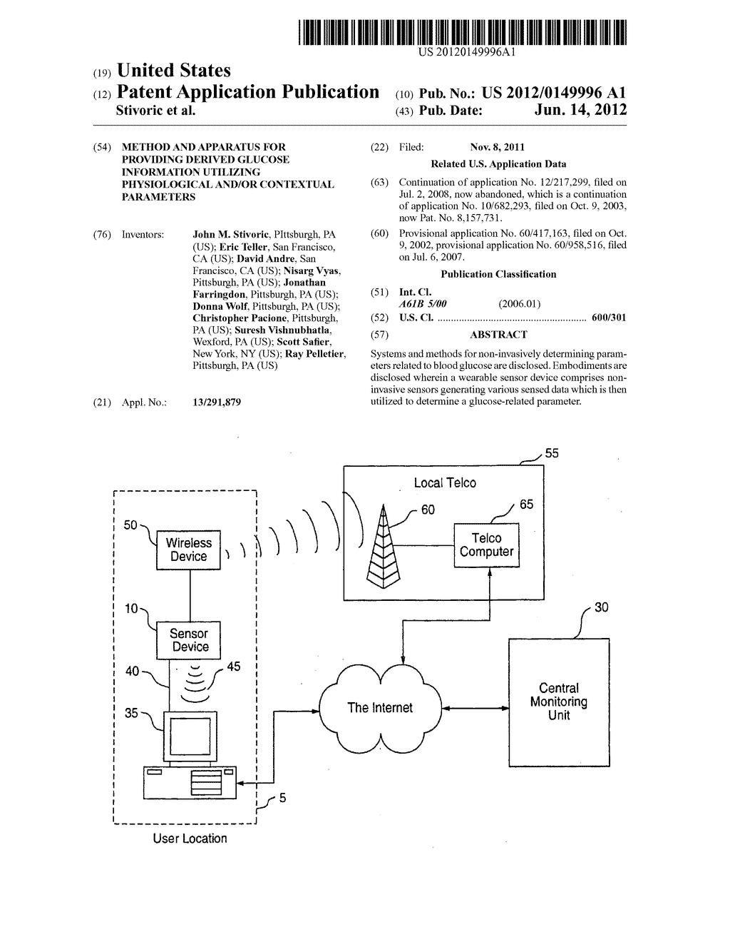 Method and apparatus for providing derived glucose information utilizing     physiological and/or contextual parameters - diagram, schematic, and image 01