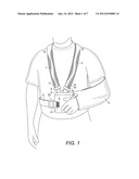 ARM SLING WITH BACKPACK STRAPS diagram and image