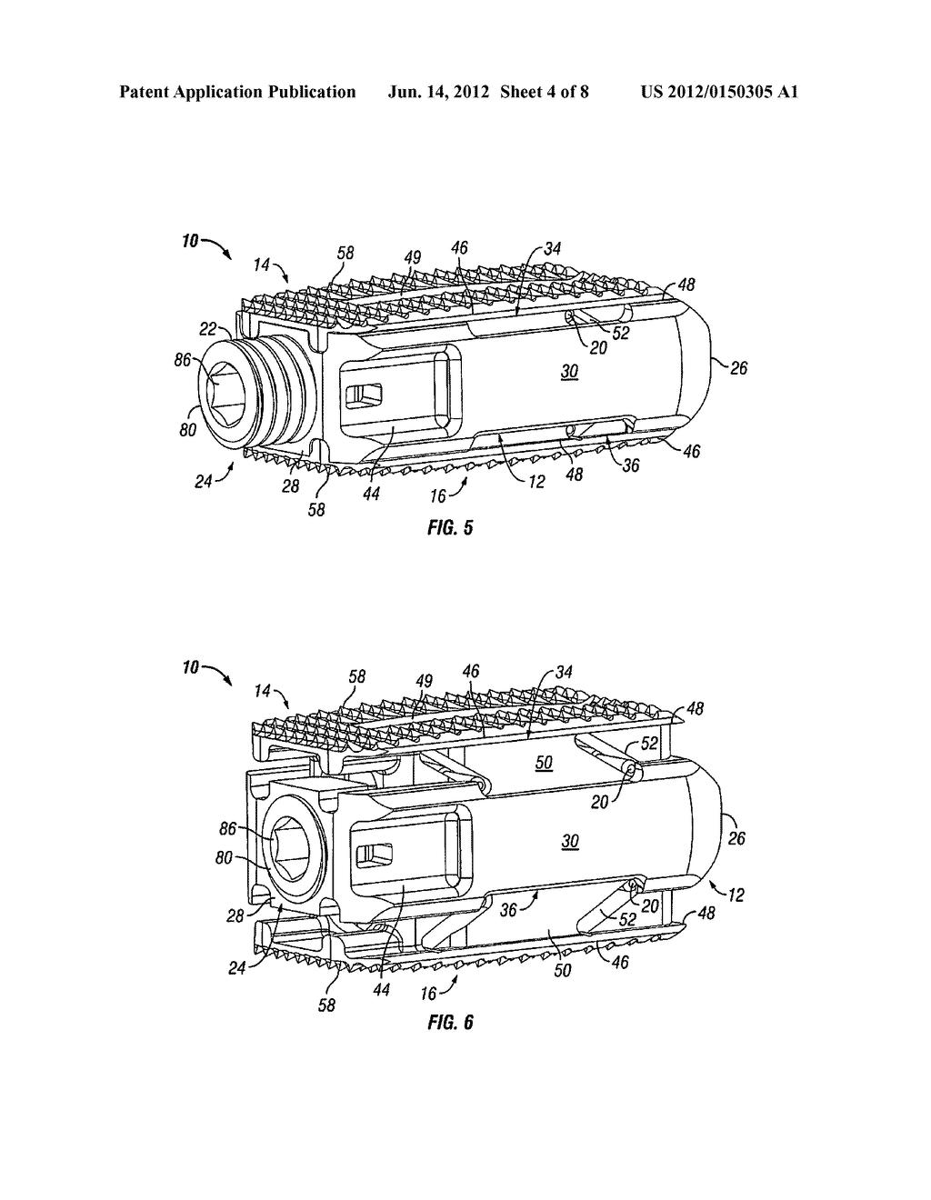 Expandable Fusion Device and Method of Installation Thereof - diagram, schematic, and image 05