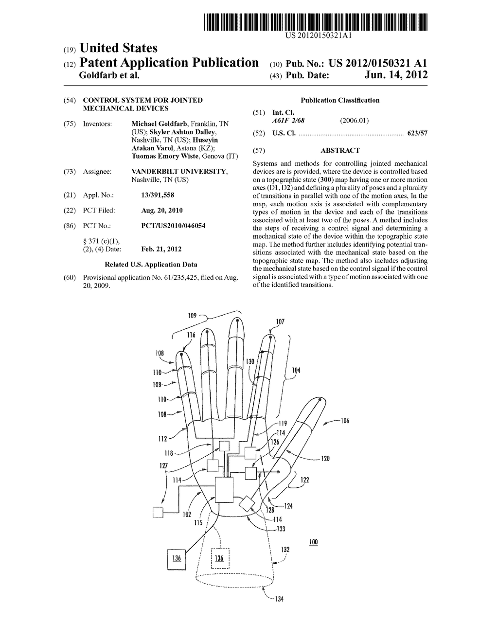 CONTROL SYSTEM FOR JOINTED MECHANICAL DEVICES - diagram, schematic, and image 01