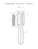 Multifaceted scrubbing device diagram and image